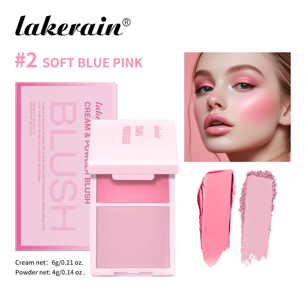 2-in-1 Blush Cream & Powder – Long-Lasting, Blendable, Matte & Dewy Finish