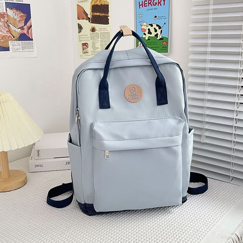 Girls' Large Capacity School Backpack – Nylon Bag for High School