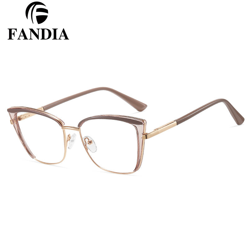 Cat-Eye Anti-Blue Light Glasses for Women – Light Luxury Optical Frame | Myopia-Ready