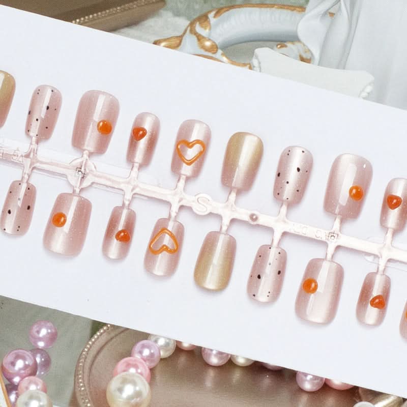3D Cat Eye Handmade Nail Art – 30-Piece Prefabricated Set