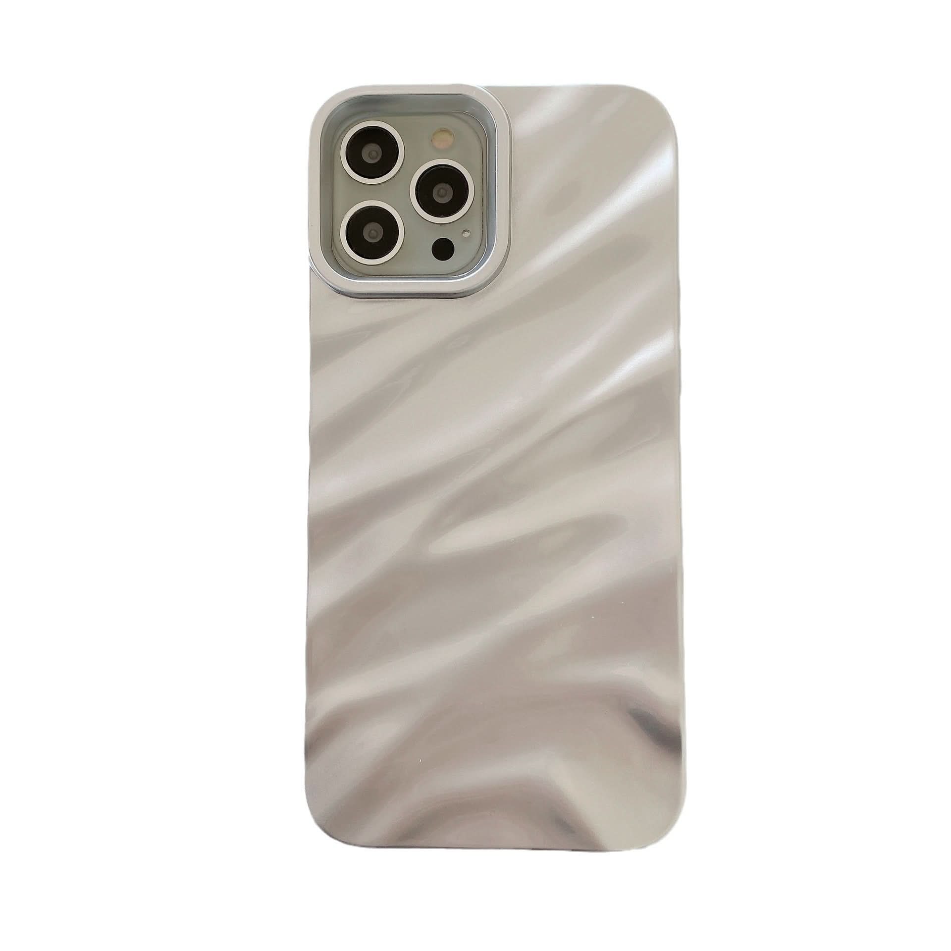 Stylish Pleated Wave Pattern iPhone Case