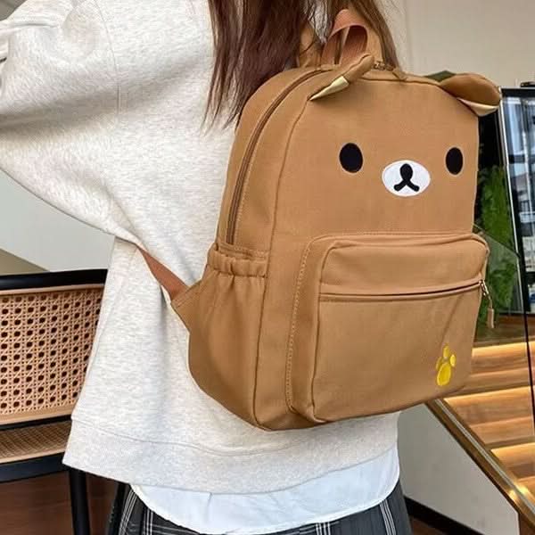 Cute Bear Backpack for Girls – Trendy Cartoon School Bag for Kids
