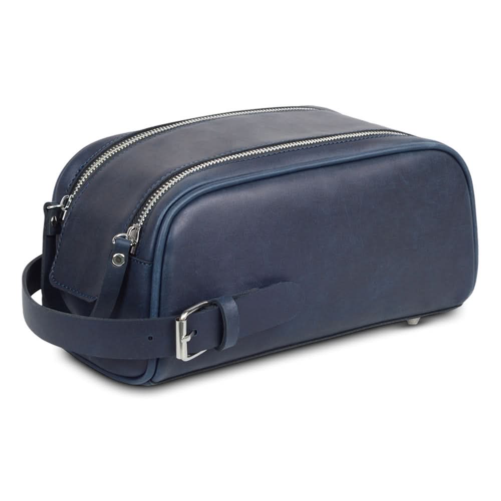 Retro PU Leather Wash Bag - Cosmetic Organizer for Travel