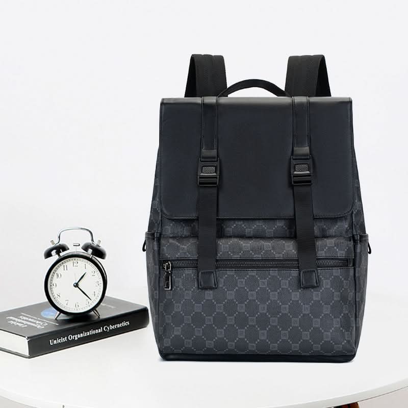 Stylish Men’s Business Backpack – PU Leather, 15-Inch Laptop, Travel & Daily Use