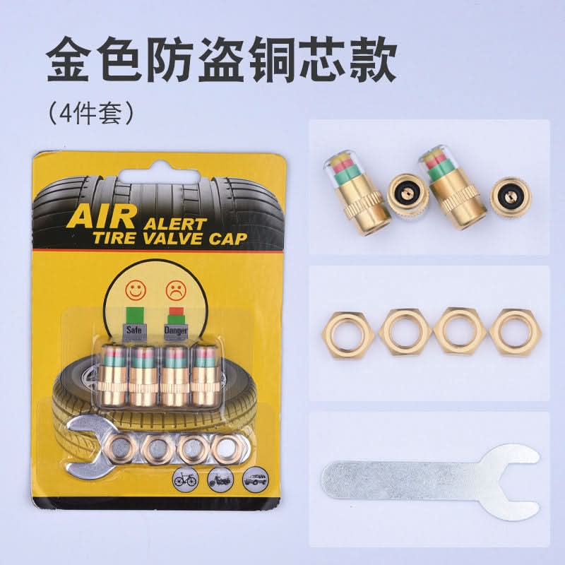 Car Tire Pressure Monitoring Caps - Set of 4 pcs.