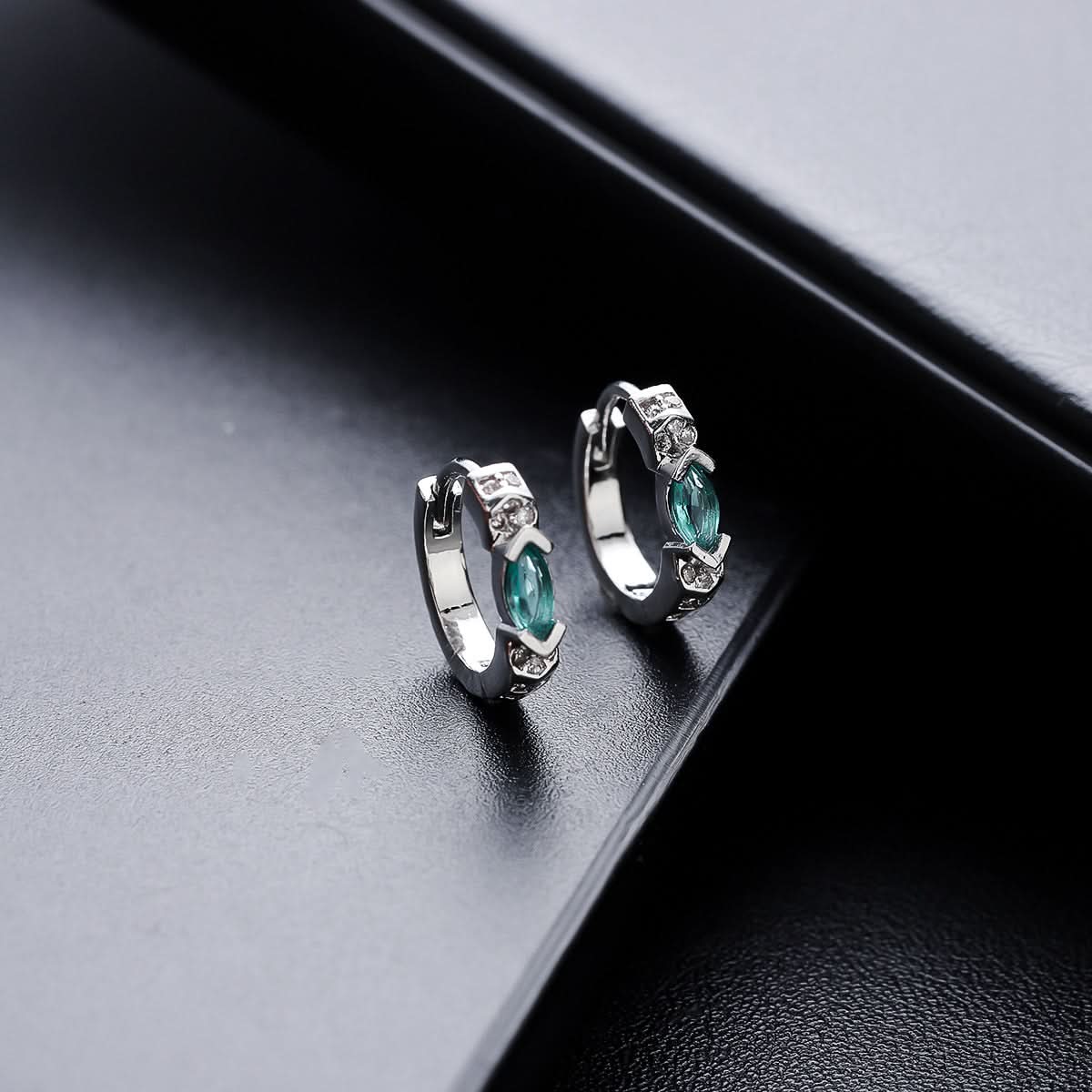 Men’s Minimalist Zircon Stud Earrings - Geometric Plated Jewelry