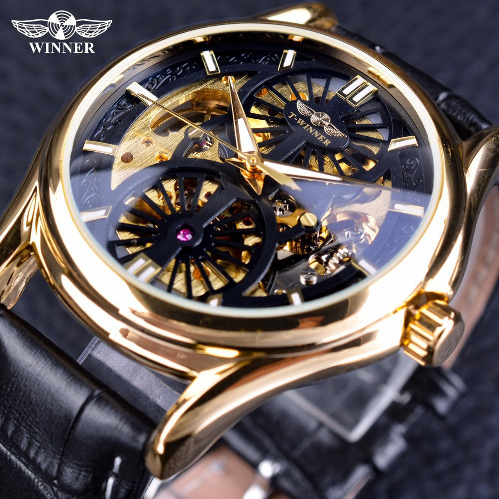 Winner Automatic Mechanical Watch for Men – Stainless Steel Business Timepiece