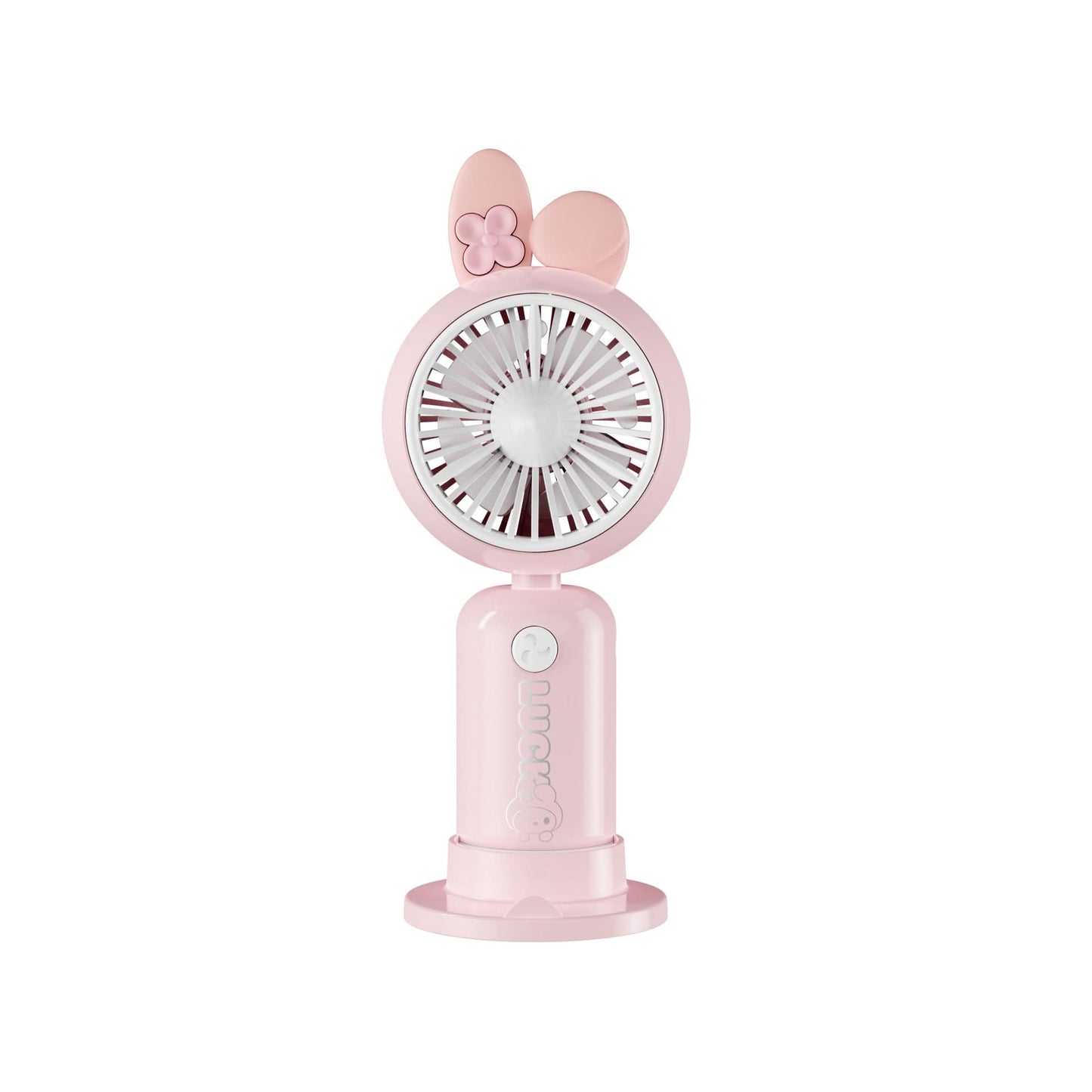 Portable Cartoon Handheld Fan – USB Rechargeable, Detachable Base