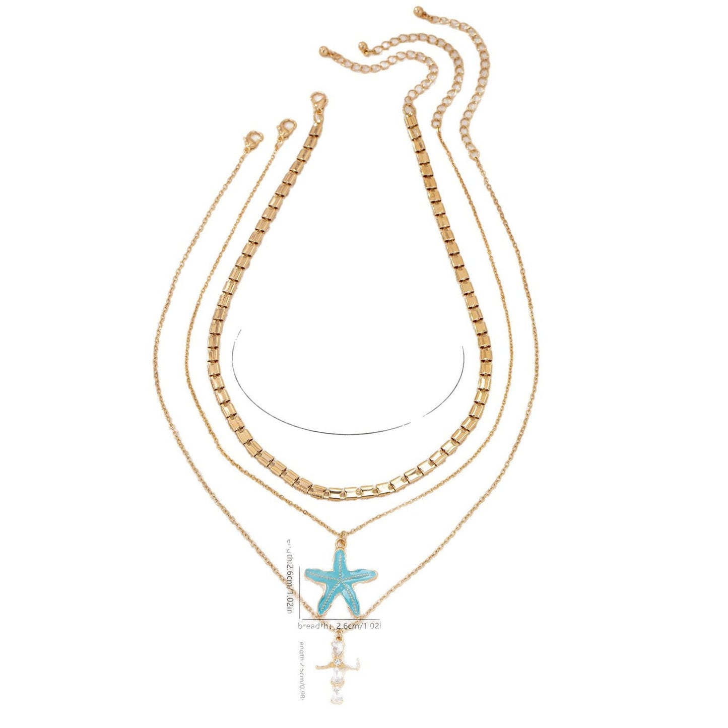 Starfish Pendant Necklace – Minimalist Beach Jewelry for Women