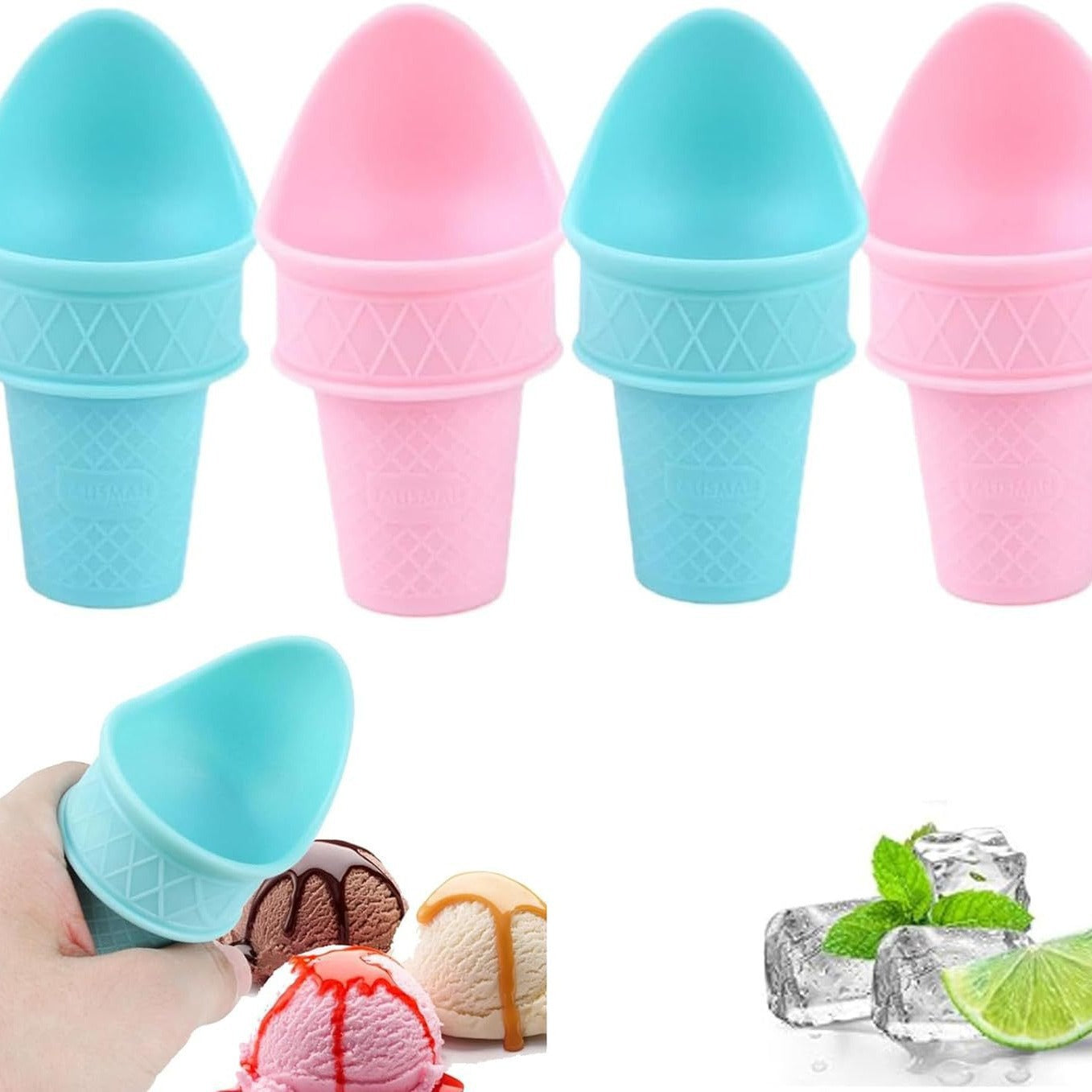 Ice Cream Scoop Spoon for Kids – BPA-Free Plastic, Easy-Grip Design