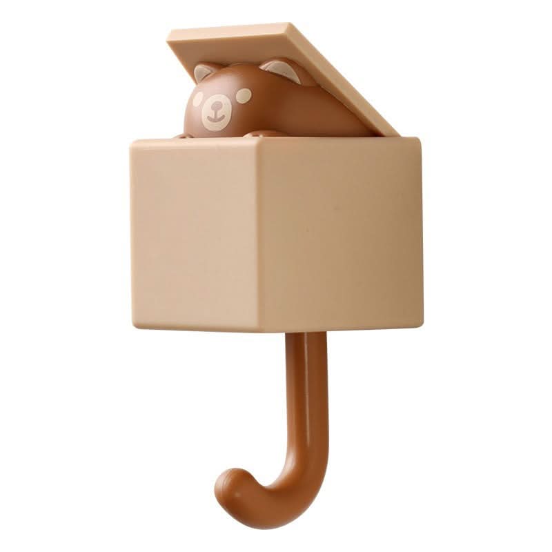 Cute Animal Wall Hook – Punch-Free Adhesive Hook for Keys