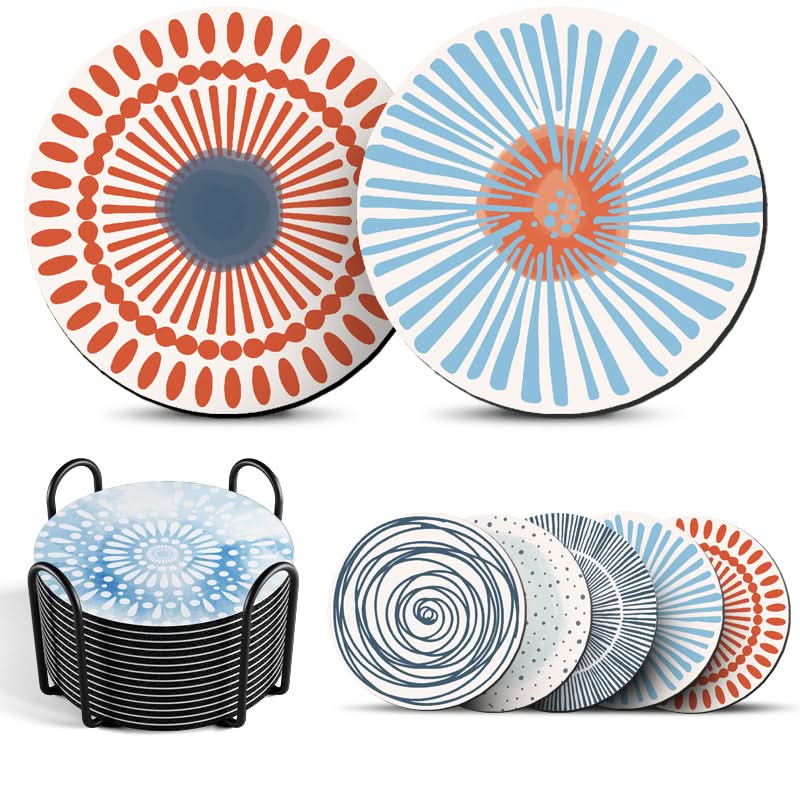 Oil-Proof & Scalding-Proof Coasters - Heat-Resistant Round Mats