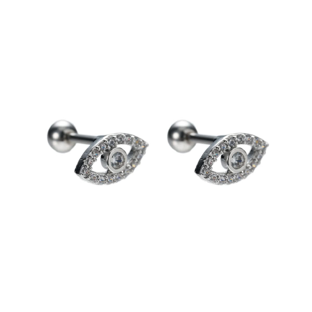 Trendy Titanium Steel Eye Earrings – Devil’s Eye Studs (Unisex)