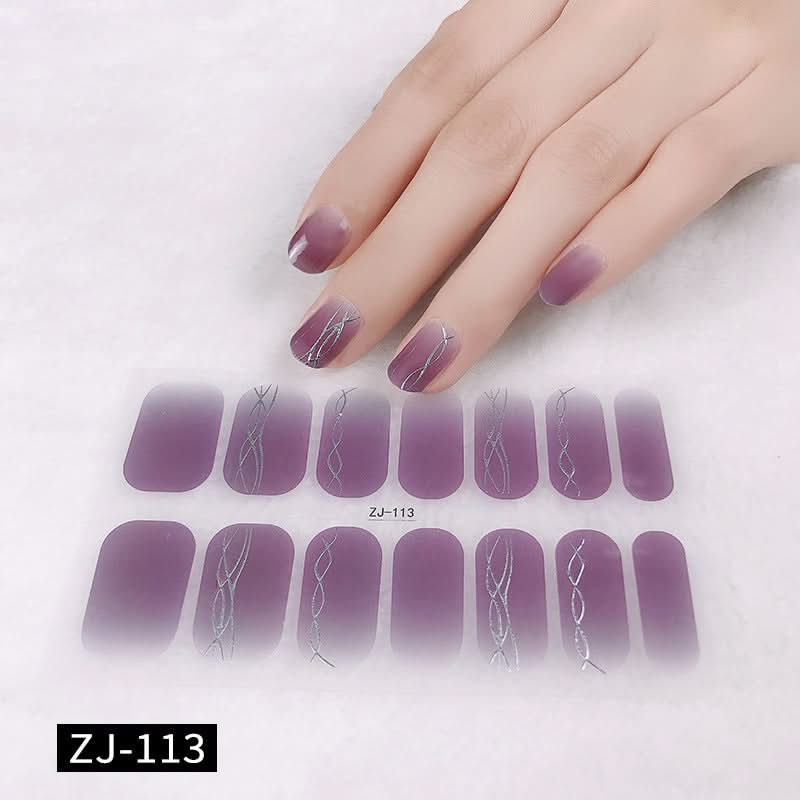 Waterproof 3D Gel Nail Stickers - Durable