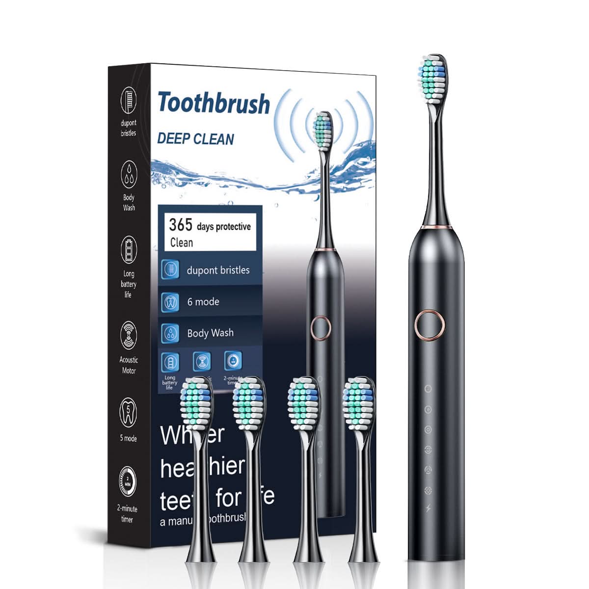 5-Speed Sonic Electric Toothbrush with Whitening