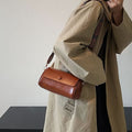 Women's Retro Cylindrical Messenger Bag – With Wide Shoulder Strap