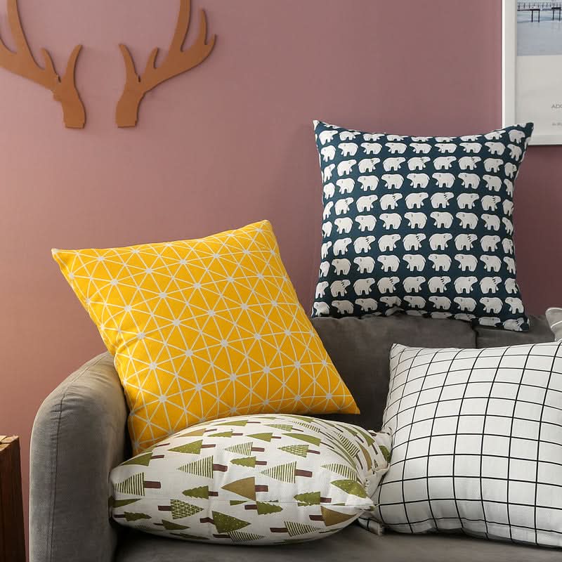 Nordic Style Linen Pillowcase (Set of 2)