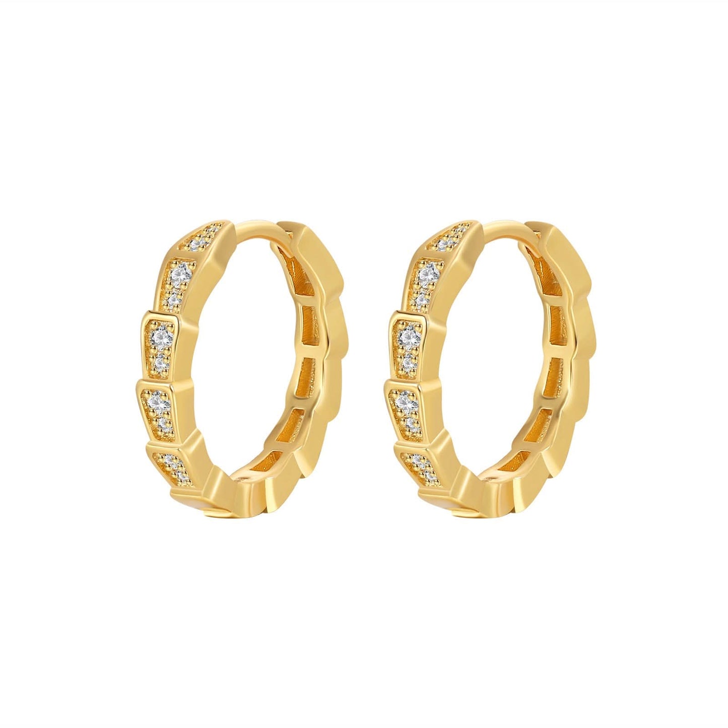 Snake Cuff Bracelet with Full Diamond Accents