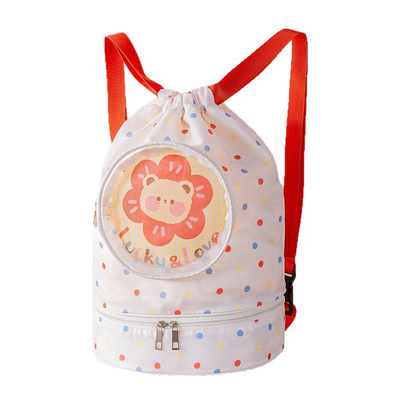 Cartoon Wet-Dry Separation Swimming Bag – Kids’ Waterproof Travel Storage Bag