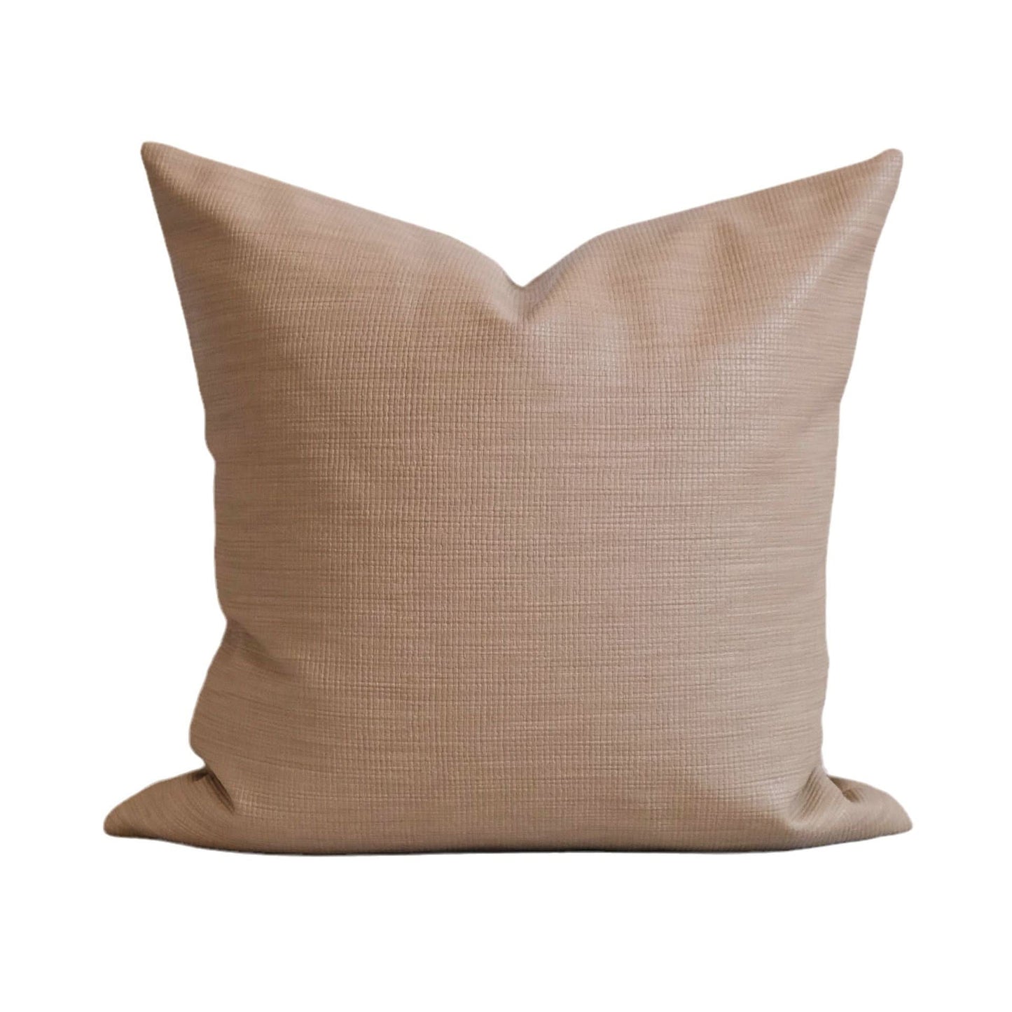 Light Luxury Woven PU Leather Pillow - Modern & Simple
