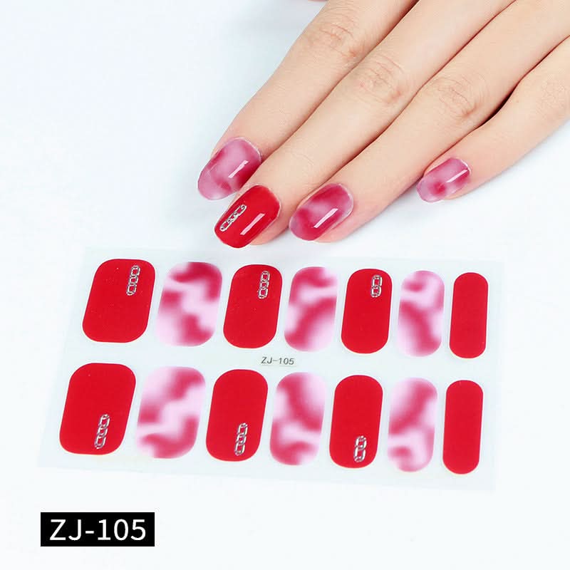 Waterproof 3D Gel Nail Stickers - Durable