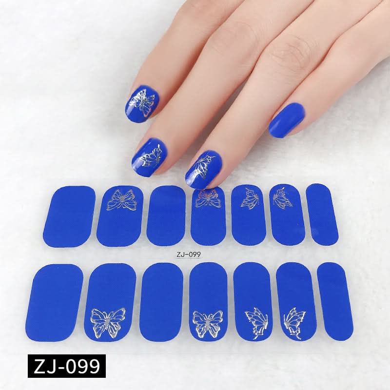 Waterproof 3D Gel Nail Stickers - Durable