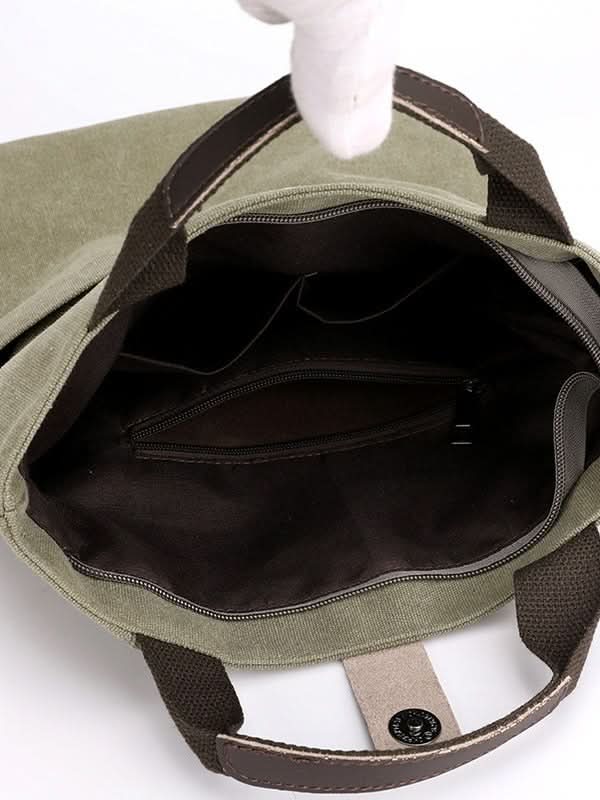 Men's Canvas Crossbody Travel Bag - Large-Capacity Shoulder Handbag