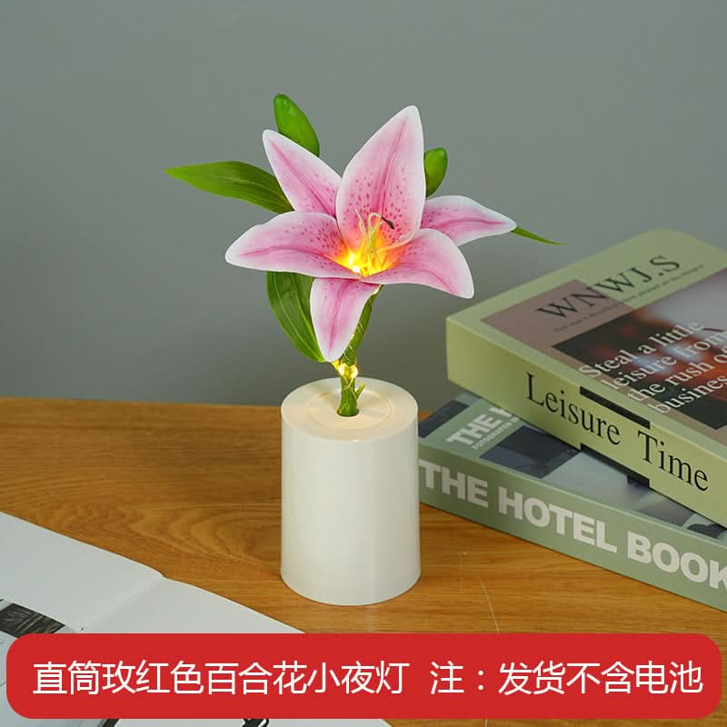Set of 2 Lily Bouquet Night Lights – Mood Lighting