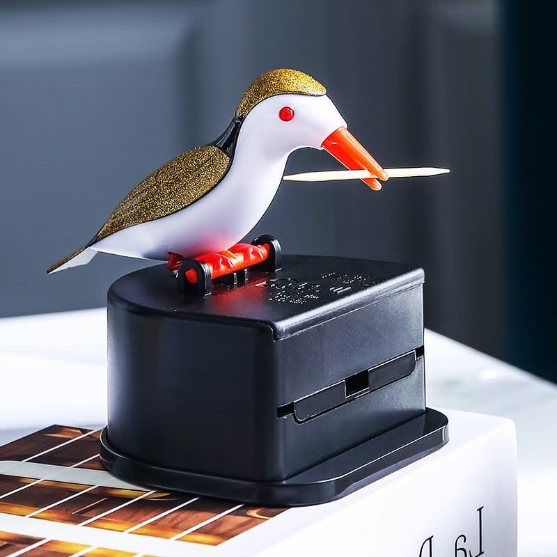 Automatic Bird Toothpick Holder – Push-Type Dispenser