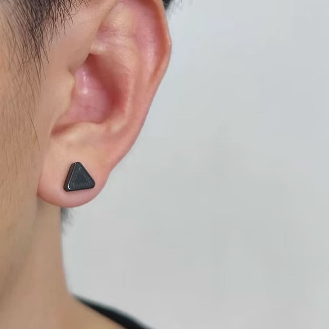 Men’s Trendy Triangle Ear Clips - Non-Pierced Earrings