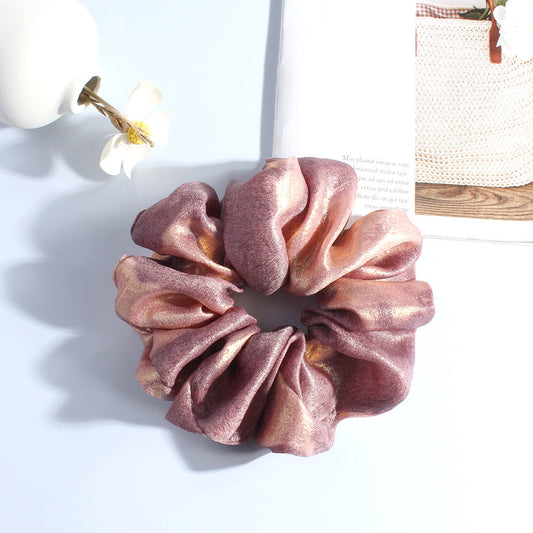 Handmade Fashionable Satin Scrunchie – High-Elastic Hair Tie for Women