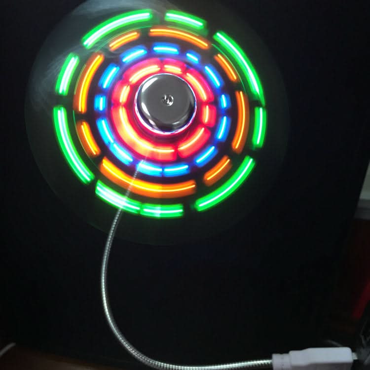USB Luminous Fan with Flash Text