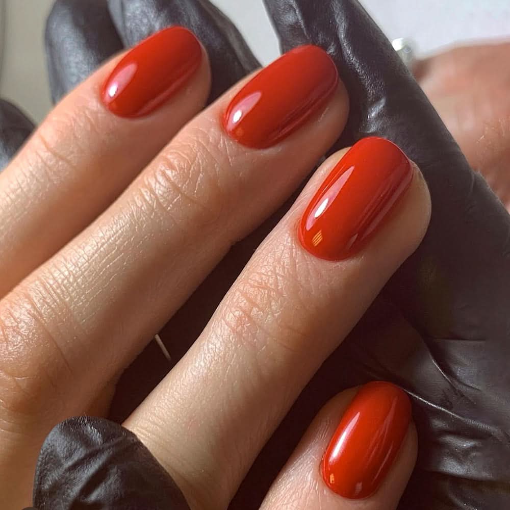 Classic Solid Color Press-On Nails – Short Square Reusable False Nails