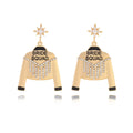 Trendy Letter Drop Earrings for Women – Alloy Crystal Statement Jewelry