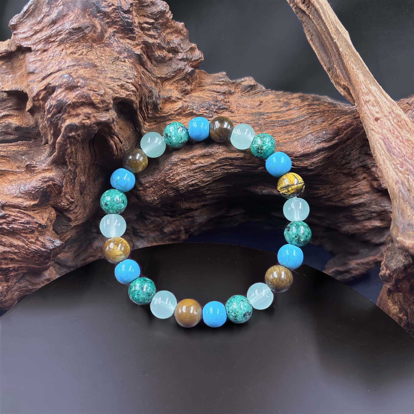 Natural Stone Beaded Bracelet for Men & Women
