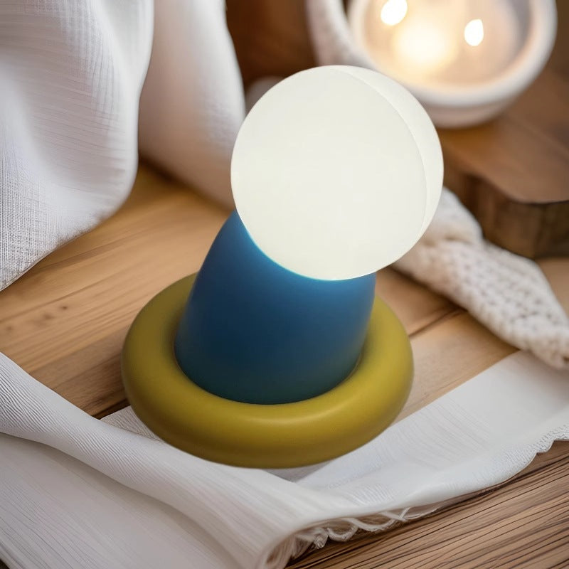 Doraemon Silicone Night Light – Lamp with Warm & White Light for Bedside or Kids' Room Decor