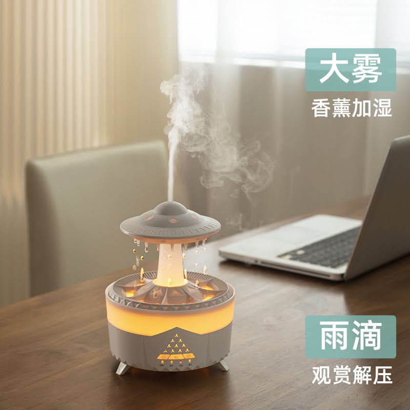 Creative Cloud Raindrop Humidifier with Aromatherapy