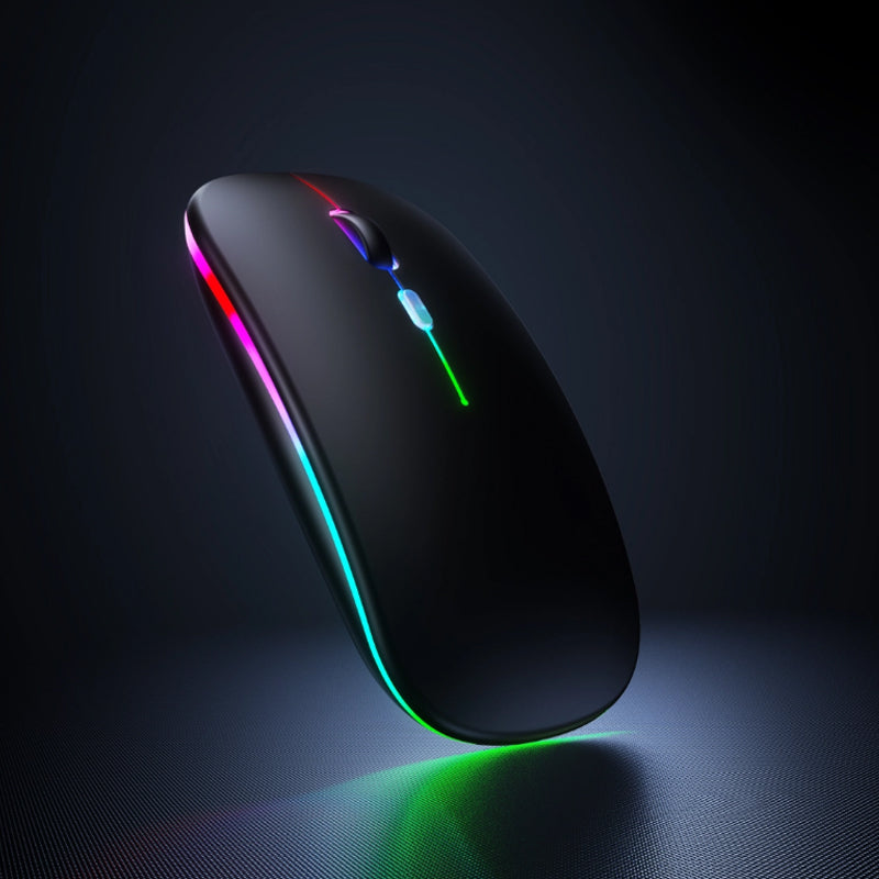 Dual-Mode Wireless Rechargeable Mouse – Bluetooth & 2.4G, Silent Click, 1600 DPI