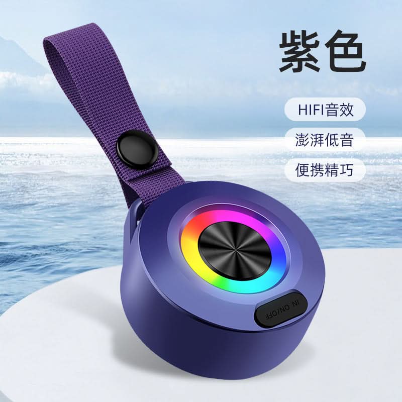 Portable Bluetooth Speaker with RGB Lights