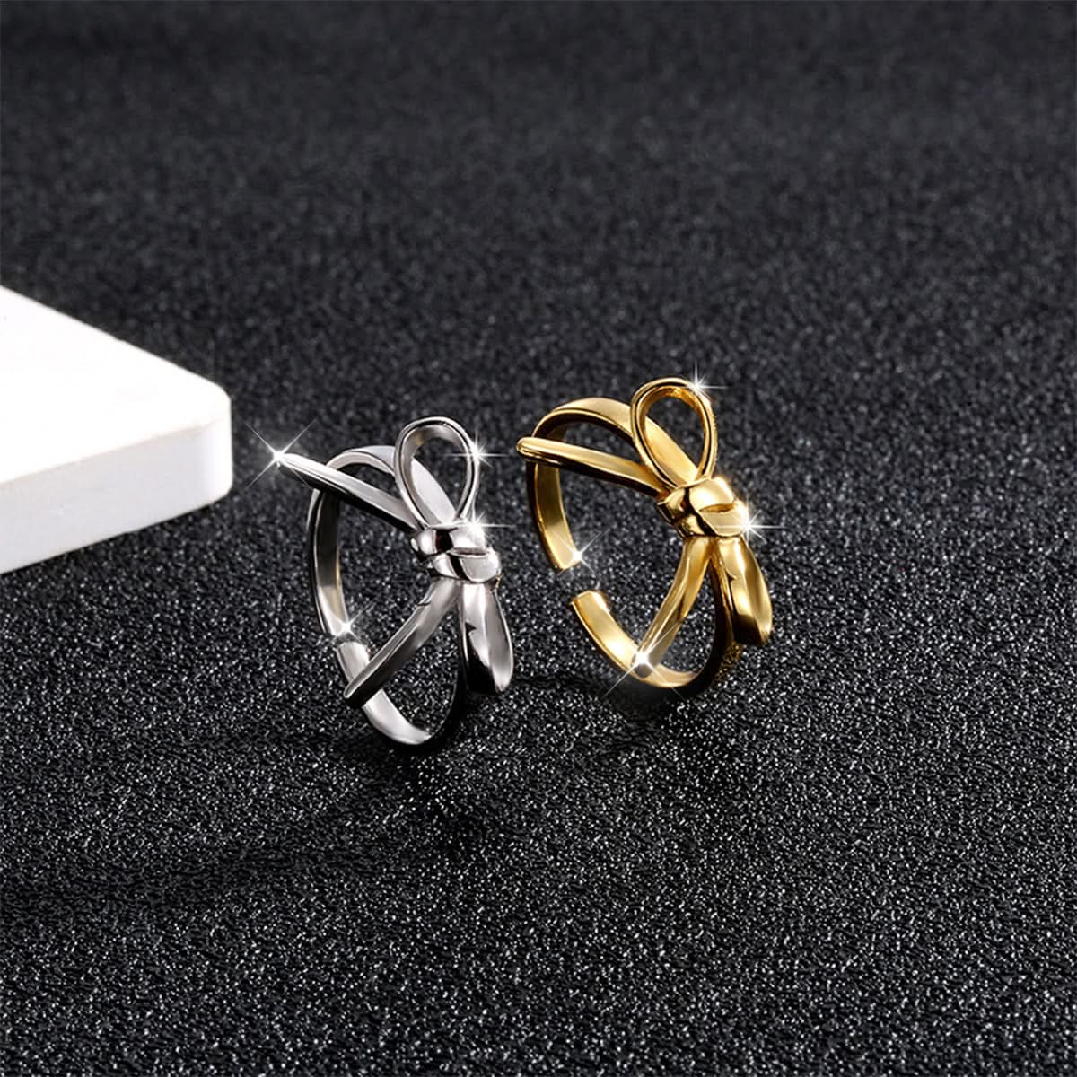 Creative Bow Open Ring for Women – Knotted Jewelry in Gold & Silver