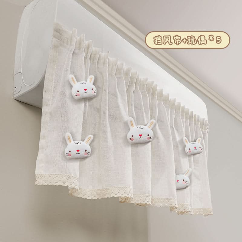 Air Conditioner Wind Shield – Summer Breeze Deflector & Dust Curtain for Cribs