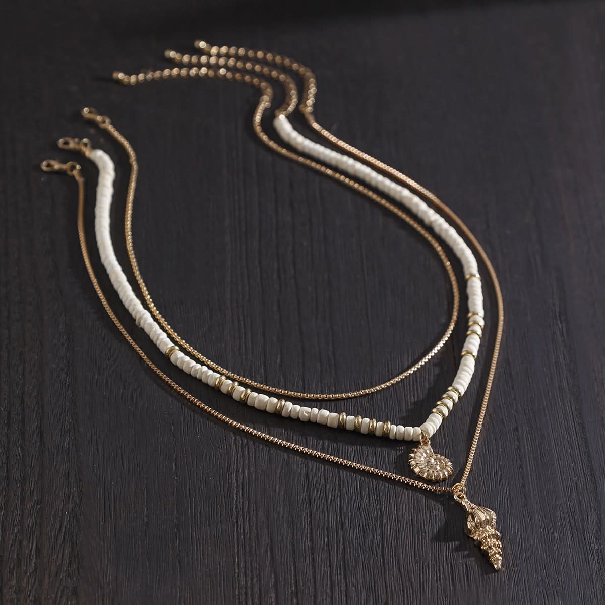 Men’s Beach Style Conch Necklace Set