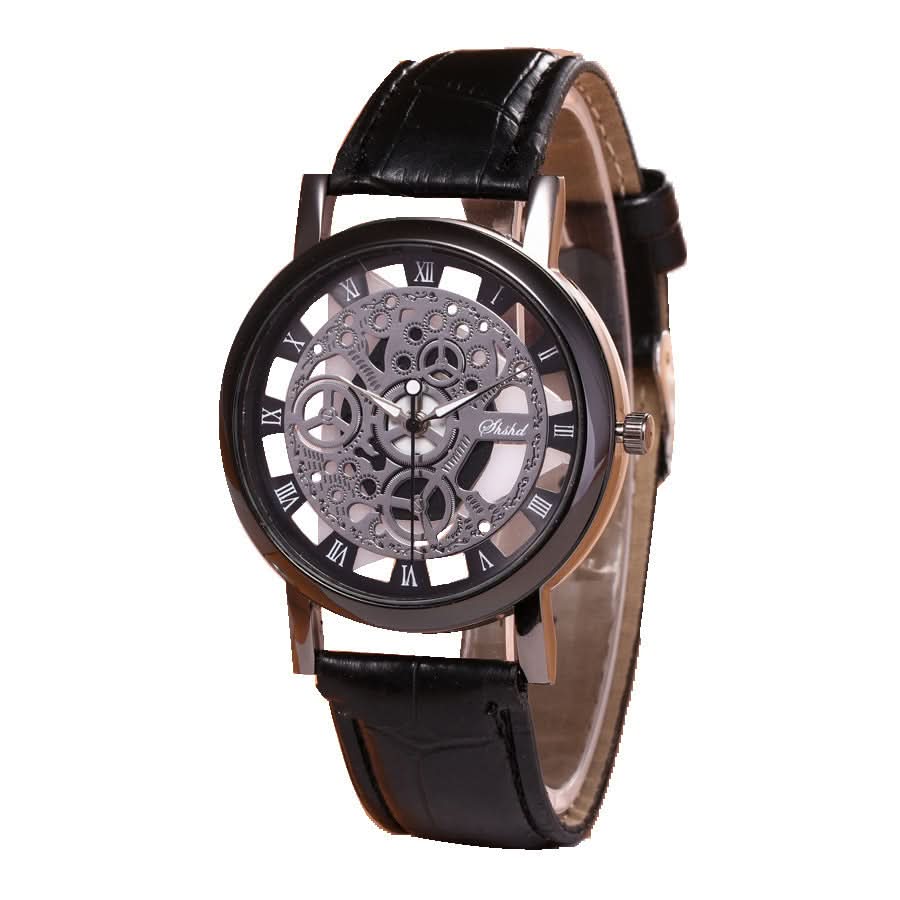 Men’s Fashion Quartz Watch, Hollow Design