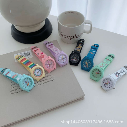 Cartoon Fashion Children's Quartz Watch – Cute Jelly Silicone, Fresh & Unisex