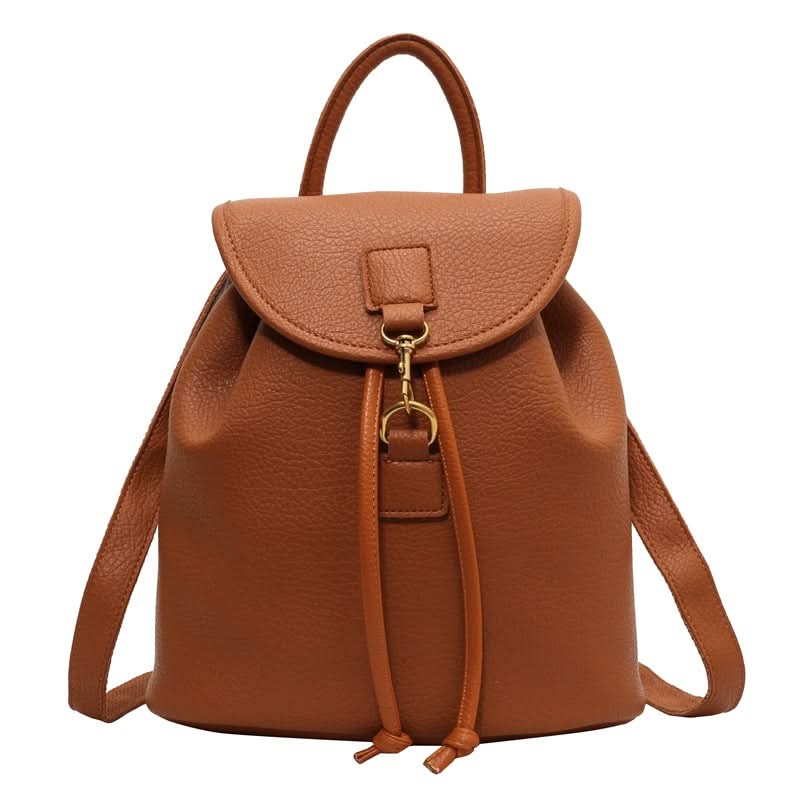 Women's Stylish PU Leather Backpack – Travel & School Bag