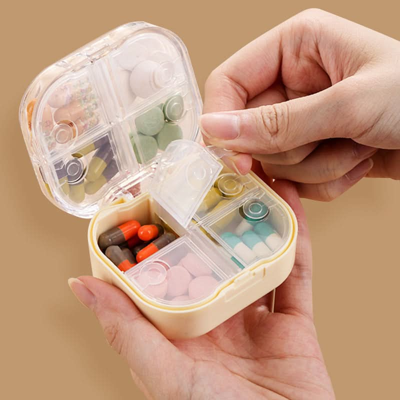 Portable 8-Compartment Travel Pill Box – Moisture-Proof