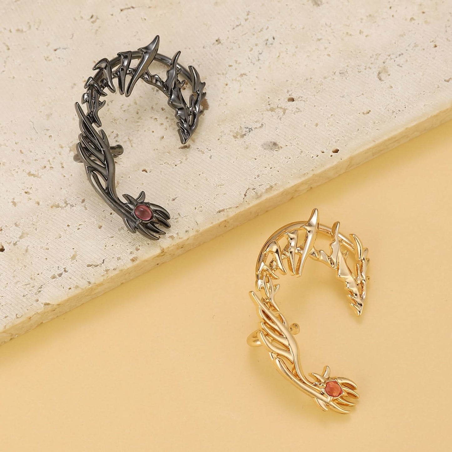 Zircon Antler Ear Cuff for Women