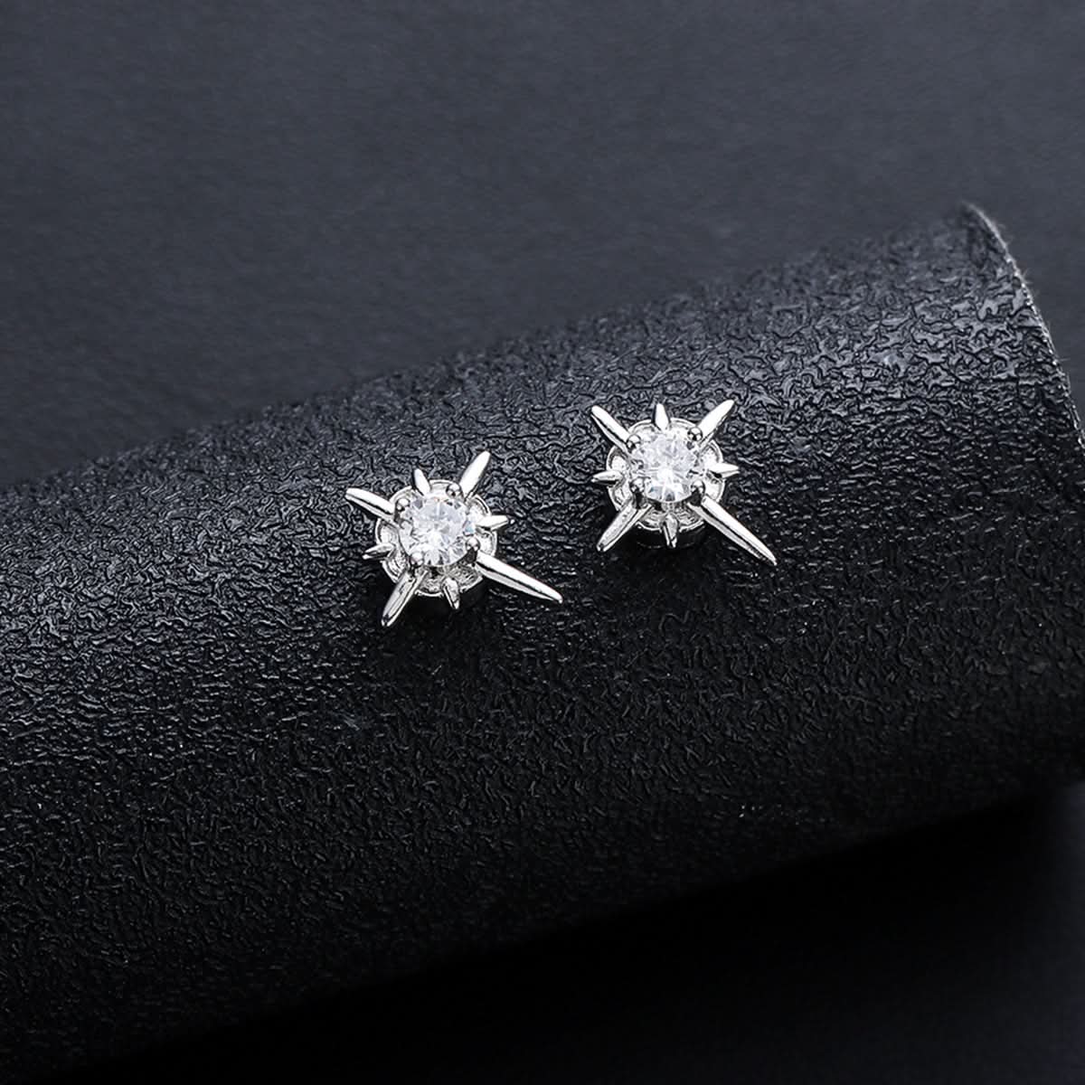 Magnetic Polaris Ear Clips for Men - No-Piercing Star Earrings
