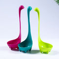 Water Monster Dinosaur Soup Spoon - Functional Plastic Ladle (Set of 3pcs.)