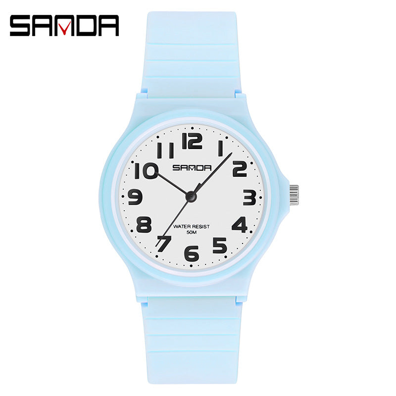 Sanda Women’s Casual Quartz Watch – Waterproof Analog Fashion Watch for Students